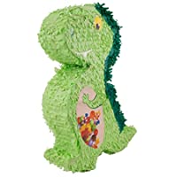 Los mejores  - Folat- Pinata Dinosaur-55 cm Piñata- Color verde- Costumes (60932)